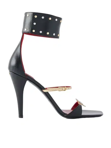 Valentino Garavani Cuffie Enamelled Flower High Heel Sandals | Thumbnail 1