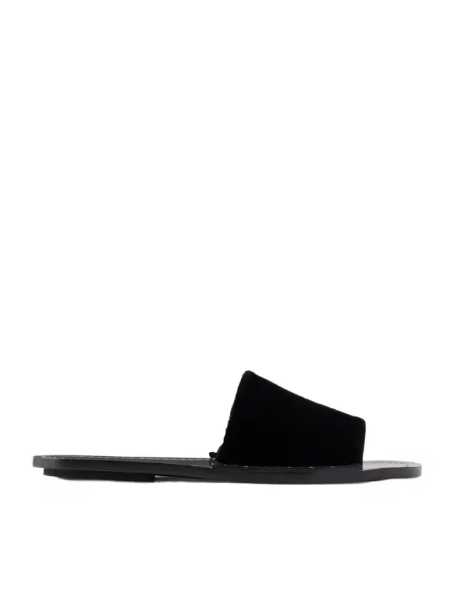 TOTEME Studded Velvet Slides