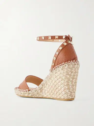 Valentino Garavani Rockstud Double Leather Espadrillas Sandals | Thumbnail 3