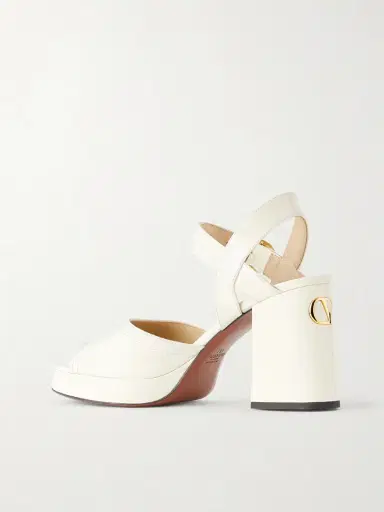Valentino Garavani Fawcette Leather Mid-heel Sandals | Thumbnail 3 Valentino Garavani Fawcette Leather Mid-heel Sandals | Thumbnail 3