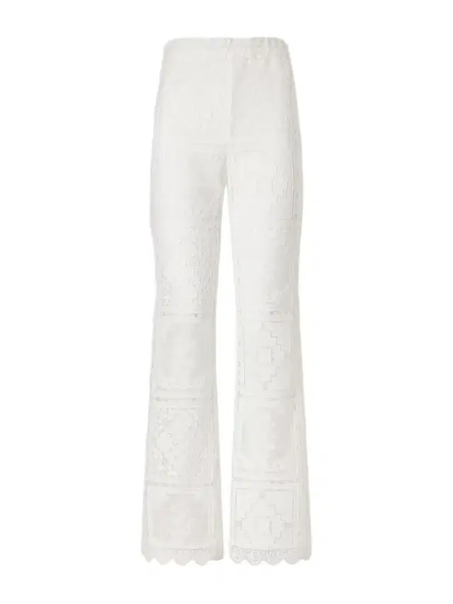 Aster Embroidered Mesh Flared Pants