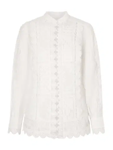 Zimmermann Aster Embroidered Blouse | Thumbnail 1