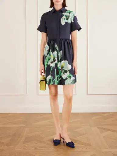 Erdem Floral-print Cotton-blend Poplin Mini Dress | Thumbnail 2 Erdem Floral-print Cotton-blend Poplin Mini Dress | Thumbnail 2