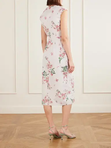 Erdem Floral-print Cotton-poplin Midi Dress | Thumbnail 3