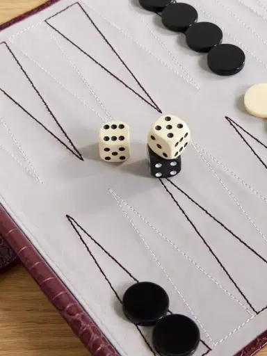 Smythson Croc-effect Leather Backgammon Roll | Thumbnail 3 Smythson Croc-effect Leather Backgammon Roll | Thumbnail 3