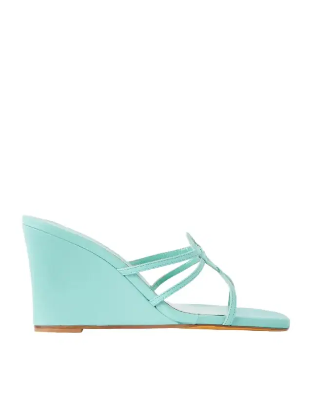 70 Opera Leather Wedge Sandals