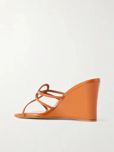 Maryam Nassir Zadeh 70 Opera Leather Wedge Sandals | Thumbnail 3 Maryam Nassir Zadeh 70 Opera Leather Wedge Sandals | Thumbnail 3