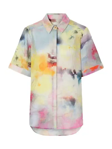 Aje Adina Printed Lyocell-blend Shirt | Thumbnail 1 Aje Adina Printed Lyocell-blend Shirt | Thumbnail 1