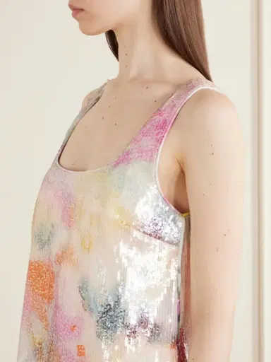 Aje Dahlia Floral-print Sequined Mesh Mini Dress | Thumbnail 4 Aje Dahlia Floral-print Sequined Mesh Mini Dress | Thumbnail 4