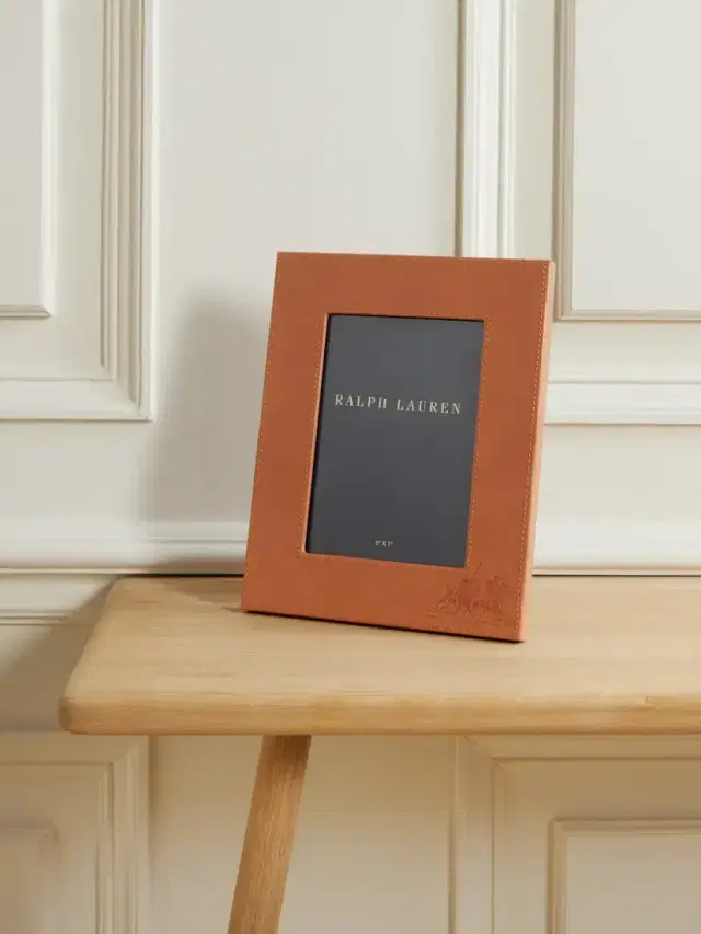 Ralph Lauren Home Garrett Embossed Leather 5x7 Picture Frame