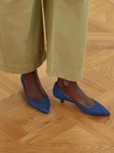 Jamie Haller The Kitty Denim Pumps | Thumbnail 2 Jamie Haller The Kitty Denim Pumps | Thumbnail 2