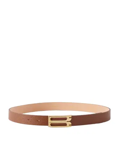 Victoria Beckham Dorian Frame Leather Belt | Thumbnail 1