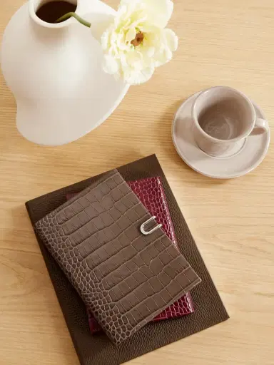 Smythson Panama Mara Croc-effect Leather Diary | Thumbnail 2