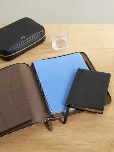 Smythson Panama A4 Textured-leather Folder | Thumbnail 2