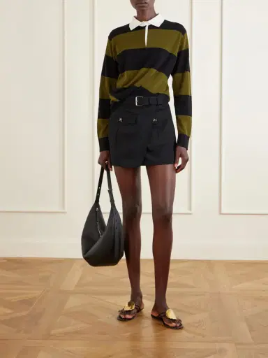 Proenza Schouler Corinna Striped Cotton-knit Polo Shirt | Thumbnail 2 Proenza Schouler Corinna Striped Cotton-knit Polo Shirt | Thumbnail 2