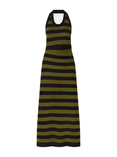 Proenza Schouler Fran Striped Cotton-knit Midi Dress | Thumbnail 1 Proenza Schouler Fran Striped Cotton-knit Midi Dress | Thumbnail 1