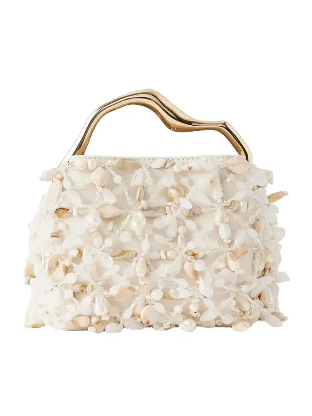 Cult Gaia Solene Mini Bead-embellished Clutch