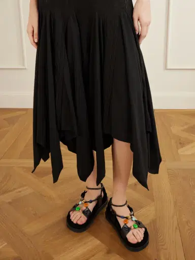 Loewe + Paula's Ibiza Pebble Beads Fussbett Suede Sandals | Thumbnail 2