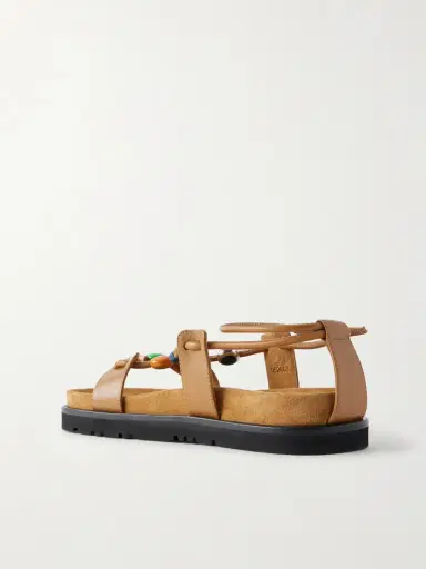 Loewe + Paula's Ibiza Pebble Beads Fussbett Suede Sandals | Thumbnail 3
