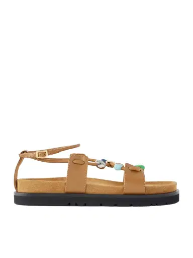 Loewe + Paula's Ibiza Pebble Beads Fussbett Suede Sandals | Thumbnail 1