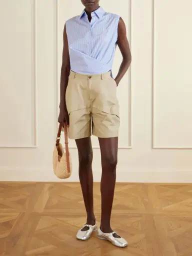 Loewe + Paula's Ibiza Swing Medium Leather-trimmed Raffia Shoulder Bag | Thumbnail 3 Loewe + Paula's Ibiza Swing Medium Leather-trimmed Raffia Shoulder Bag | Thumbnail 3
