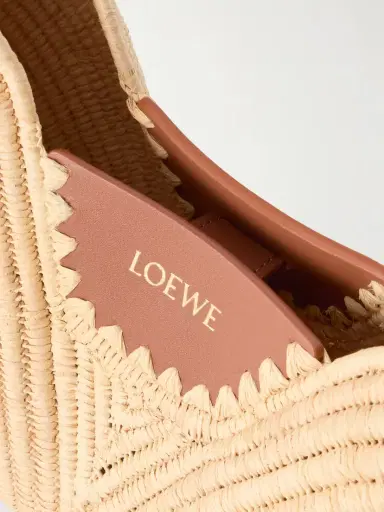 Loewe + Paula's Ibiza Swing Medium Leather-trimmed Raffia Shoulder Bag | Thumbnail 5 Loewe + Paula's Ibiza Swing Medium Leather-trimmed Raffia Shoulder Bag | Thumbnail 5