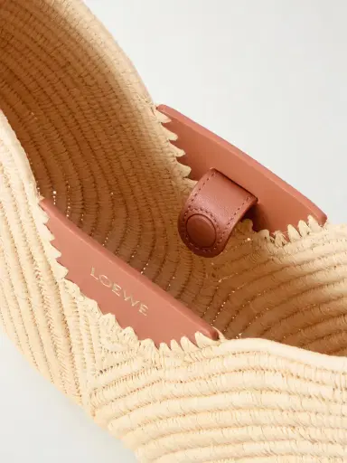 Loewe + Paula's Ibiza Swing Medium Leather-trimmed Raffia Shoulder Bag | Thumbnail 6 Loewe + Paula's Ibiza Swing Medium Leather-trimmed Raffia Shoulder Bag | Thumbnail 6