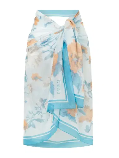Erdem Floral-print Cotton-voile Pareo | Thumbnail 1 Erdem Floral-print Cotton-voile Pareo | Thumbnail 1