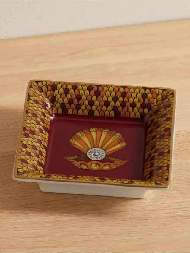 La DoubleJ Gold-plated Porcelain Trinket Tray