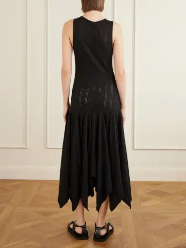 Loewe + Paula's Ibiza Pointelle-knit Cotton-jersey Midi Dress | Thumbnail 4