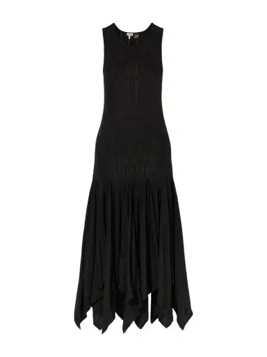 Loewe + Paula's Ibiza Pointelle-knit Cotton-jersey Midi Dress | Thumbnail 1