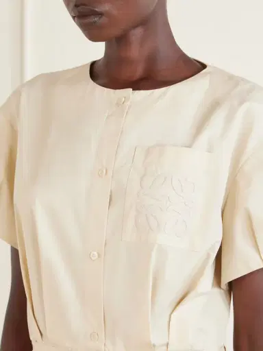Loewe + Paula's Ibiza Anagram Cotton-poplin Mini Dress | Thumbnail 4 Loewe + Paula's Ibiza Anagram Cotton-poplin Mini Dress | Thumbnail 4