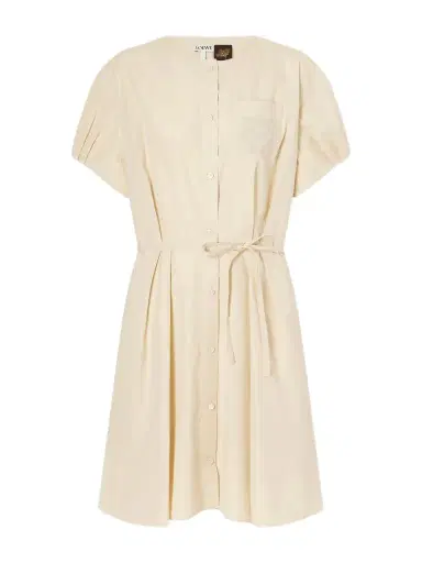 Loewe + Paula's Ibiza Anagram Cotton-poplin Mini Dress | Thumbnail 1 Loewe + Paula's Ibiza Anagram Cotton-poplin Mini Dress | Thumbnail 1