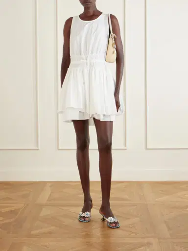 Loewe + Paula's Ibiza Anagram Cotton-poplin Mini Dress | Thumbnail 2 Loewe + Paula's Ibiza Anagram Cotton-poplin Mini Dress | Thumbnail 2