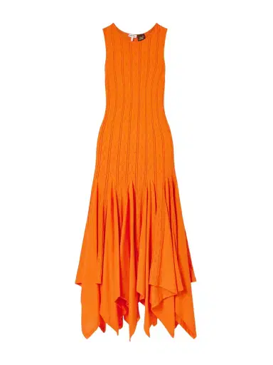 Loewe + Paula's Ibiza Pointelle-knit Cotton-jersey Midi Dress | Thumbnail 1