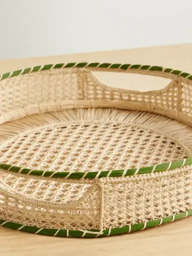 La DoubleJ Raffia Tray | Thumbnail 3
