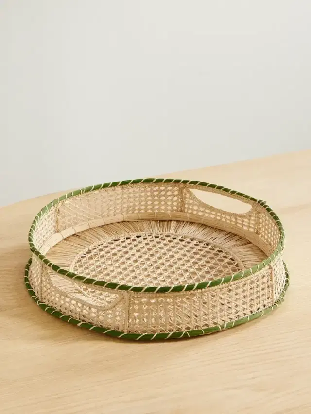 La DoubleJ Raffia Tray