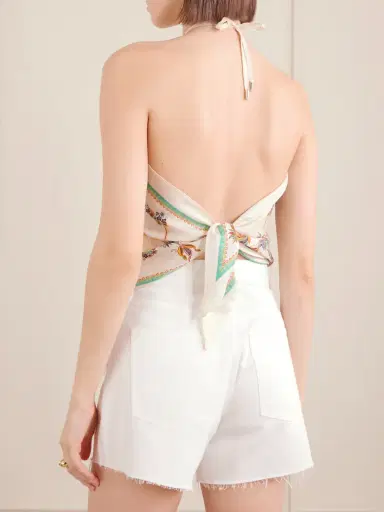 Etro Triangle Floral-print Silk-twill Top | Thumbnail 3 Etro Triangle Floral-print Silk-twill Top | Thumbnail 3
