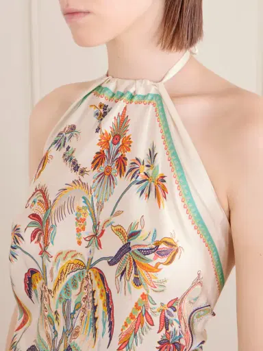 Etro Triangle Floral-print Silk-twill Top | Thumbnail 4 Etro Triangle Floral-print Silk-twill Top | Thumbnail 4