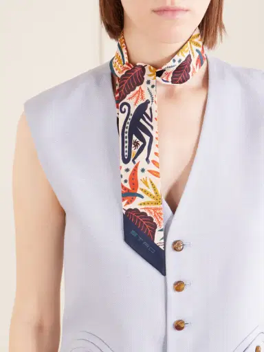 Etro Paisleyna Printed Silk Scarf | Thumbnail 2