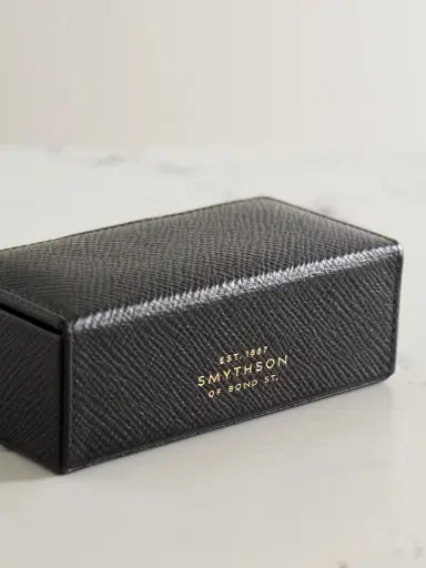 Smythson Panama Mini Textured-leather Jewelry Box | Thumbnail 3