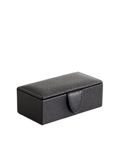 Smythson Panama Mini Textured-leather Jewelry Box | Thumbnail 1