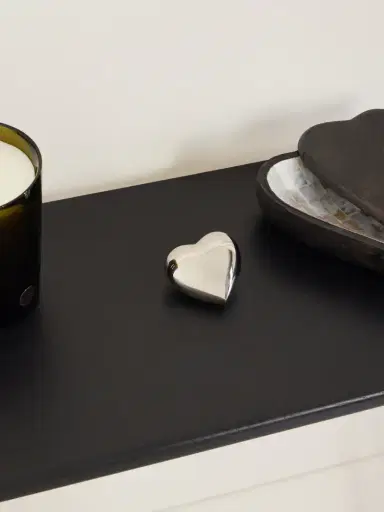 Fourth Street Heart Silver-tone Paperweight | Thumbnail 2 Fourth Street Heart Silver-tone Paperweight | Thumbnail 2
