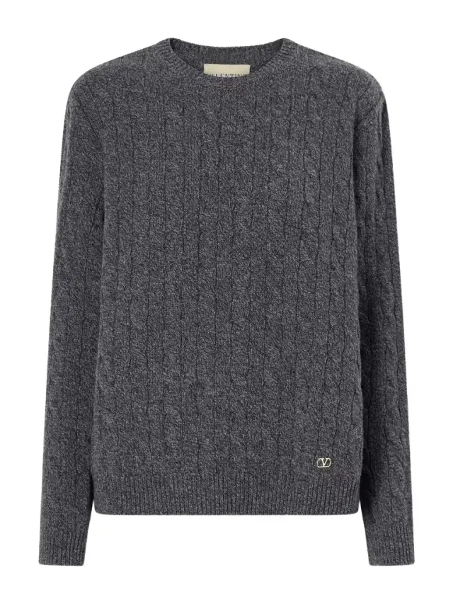 Valentino Garavani Cable-knit Wool Sweater