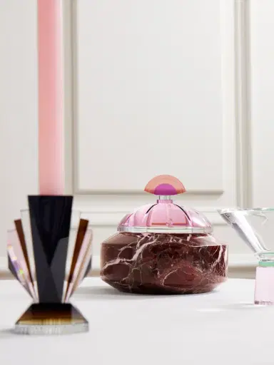 Reflections Copenhagen Cherry Marble And Crystal Bonbonniere | Thumbnail 2