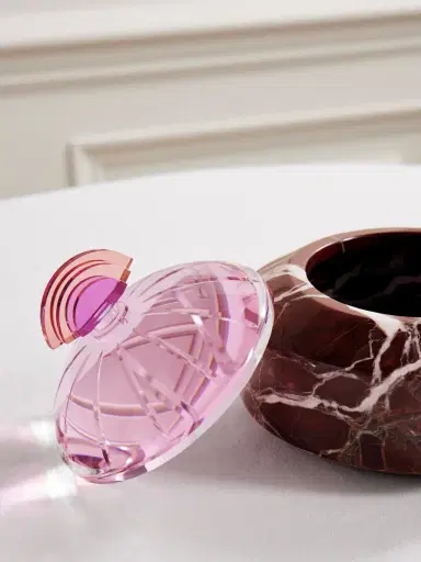Reflections Copenhagen Cherry Marble And Crystal Bonbonniere | Thumbnail 3