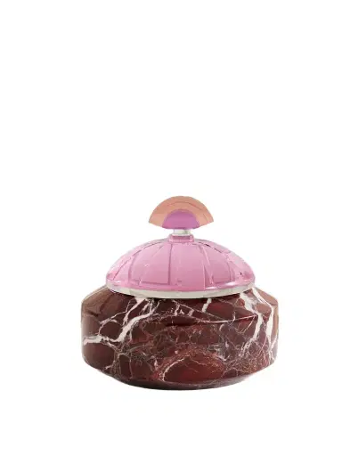 Reflections Copenhagen Cherry Marble And Crystal Bonbonniere | Thumbnail 1