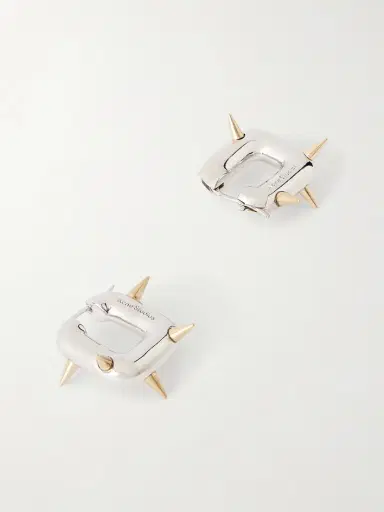 Acne Studios Chunky Silver-tone Loop Earrings | Thumbnail 3 Acne Studios Chunky Silver-tone Loop Earrings | Thumbnail 3