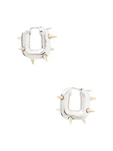 Acne Studios Chunky Silver-tone Loop Earrings | Thumbnail 1 Acne Studios Chunky Silver-tone Loop Earrings | Thumbnail 1