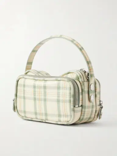 Acne Studios Camero Kit Checked Embellished Leather Shoulder Bag | Thumbnail 4 Acne Studios Camero Kit Checked Embellished Leather Shoulder Bag | Thumbnail 4